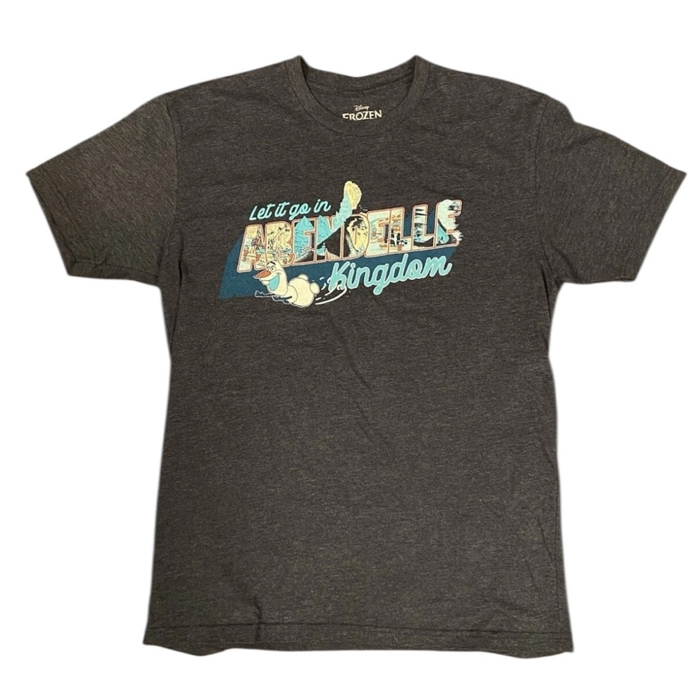 Disney Frozen Charcoal T-Shirt with Colorful Print